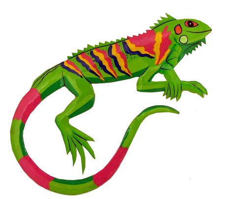 Tropical Iguana Metal Wall Decor 